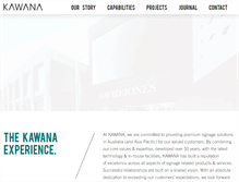 Tablet Screenshot of kawana.com.au